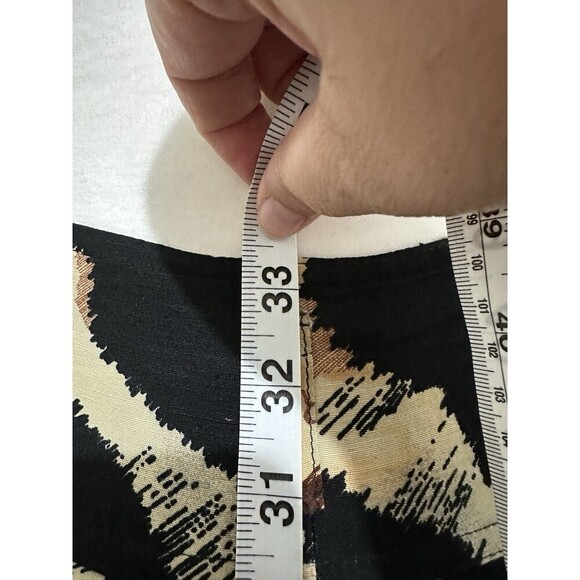 Byblos Maxi Skirt Size M Casablanca Theme Pleated Linen Button Front Waist 30” - Picture 9 of 11